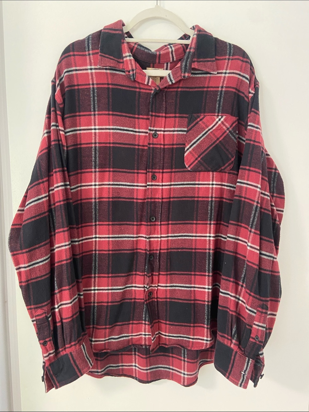 Telluride Red & Black Plaid Button-Up Flannel Shirt